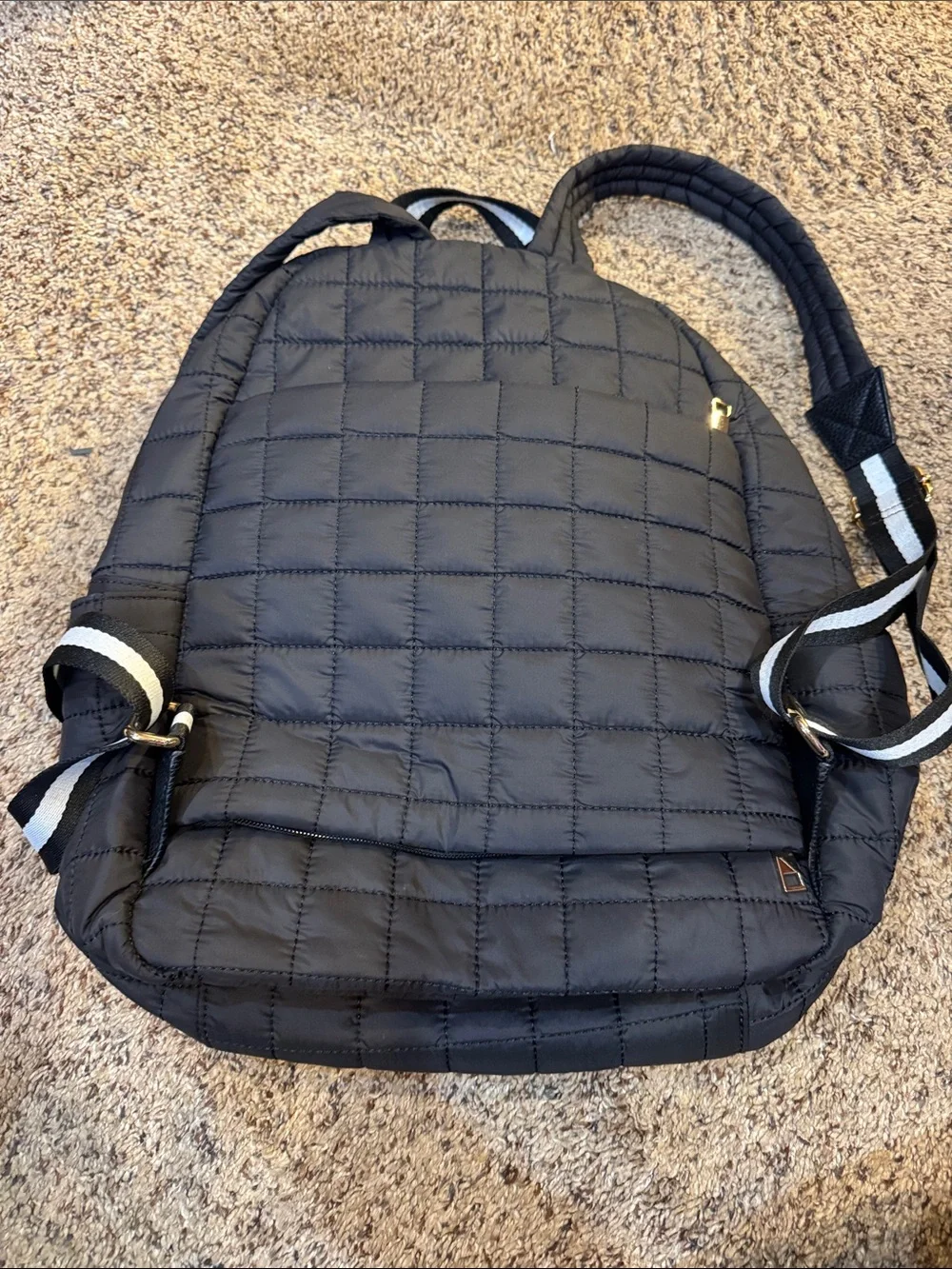 Shiraleah Quilted Black Backpack